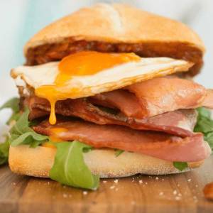 Bacon and egg roll