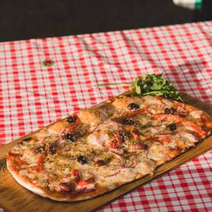 Veggie loaded pizza